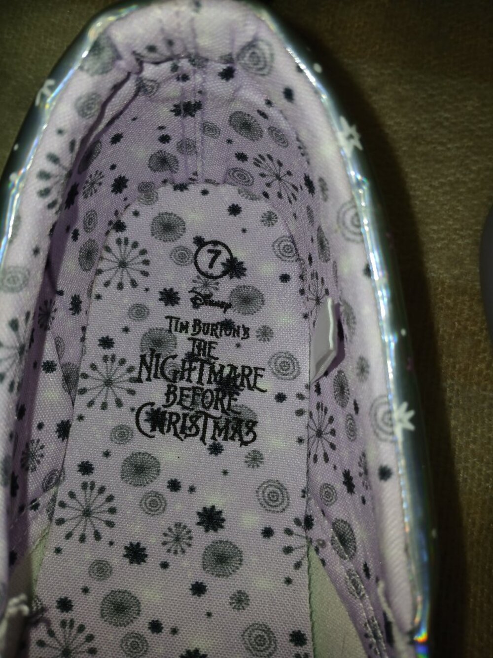 Disney Tim Burton NBX Slip‑On Shoes – Jack & Sally Art – Women’s 7 - Picture 5 of 5